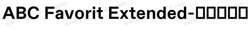 ABC Favorit Extended字体转换